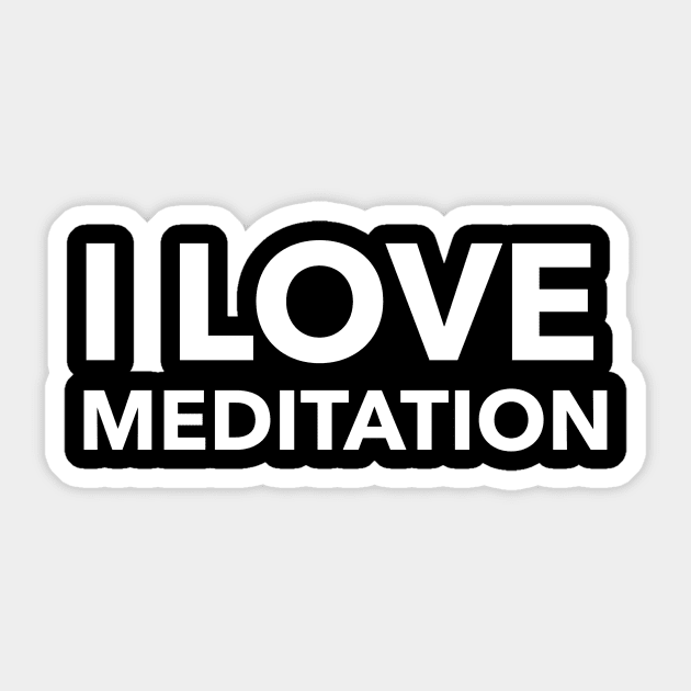 I Love Meditation Sticker by Jitesh Kundra